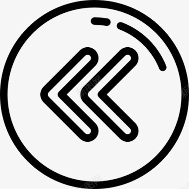 快速向后图标图标