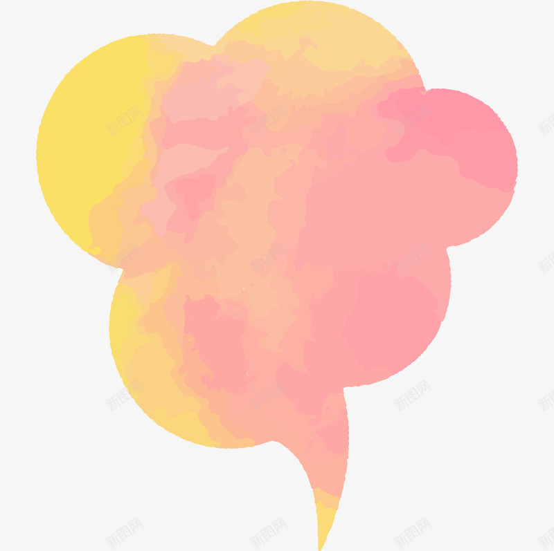 水彩气泡对话框png免抠素材_新图网 https://ixintu.com 创意气泡 对话框 水彩对话框 水彩气泡 简约对话框 边框