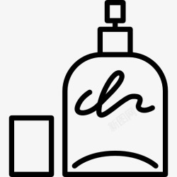 红盖香水瓶香水瓶与盖图标高清图片