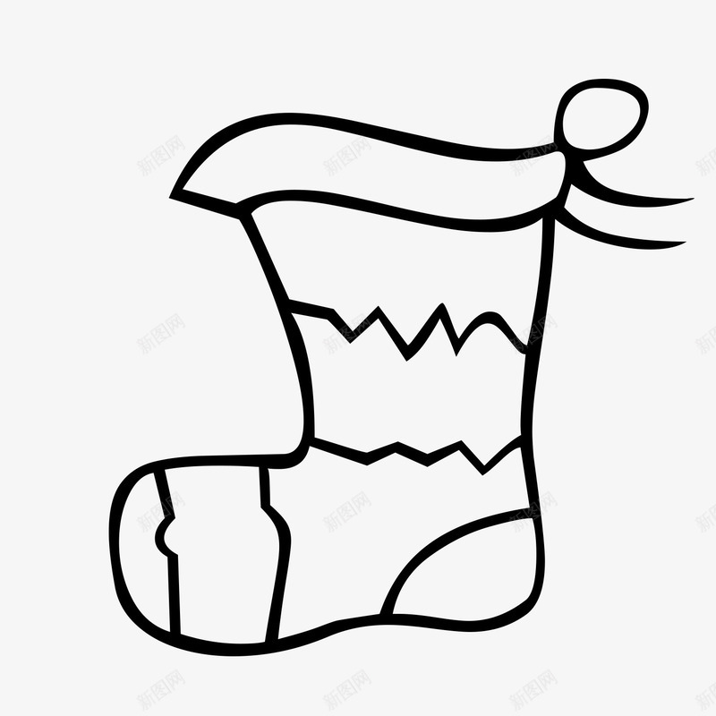 手绘袜子图标png_新图网 https://ixintu.com 手绘 简图 线条 袜子