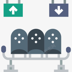 机场座椅候车室图标高清图片