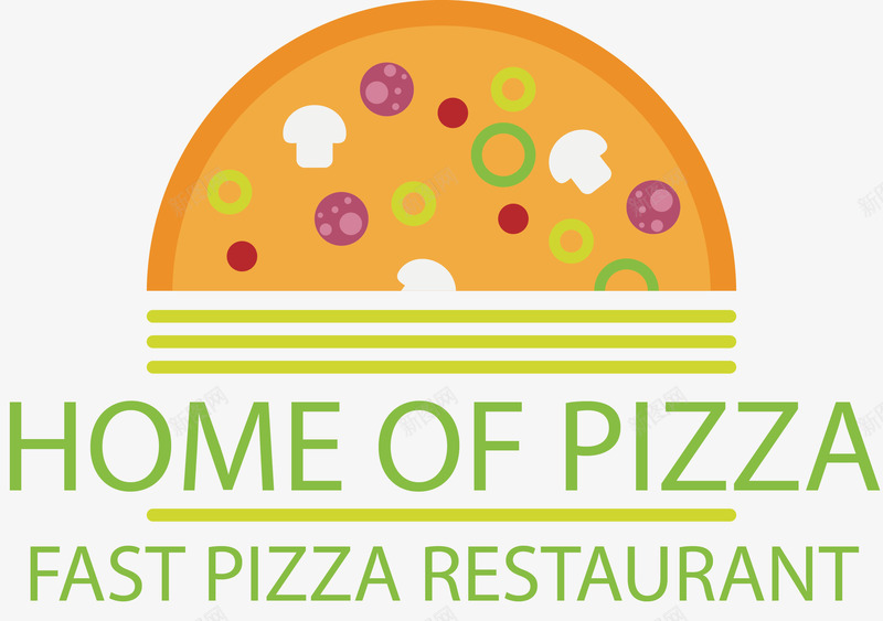 手绘披萨之家海报png免抠素材_新图网 https://ixintu.com 创意 实用 彩色的 手绘的 披萨 漫画 矢量的