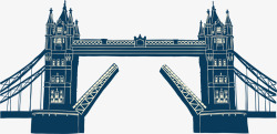伦敦塔桥装饰物伦敦塔桥矢量图高清图片
