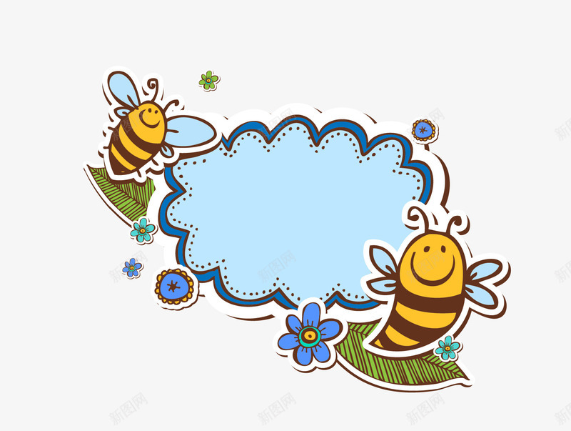 小蜜蜂矢量图eps免抠素材_新图网 https://ixintu.com 小花 小蜜蜂 矢量图 矢量小蜜蜂 黄色