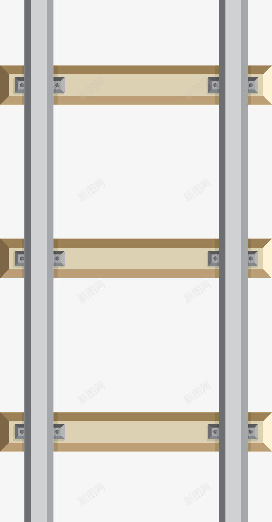 卡通轨道png免抠素材_新图网 https://ixintu.com 动车轨道 卡通 手绘 枕木 火车轨道 火车轨道图 矢量轨道 轨道 轨道矢量图