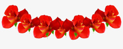 红色鲜花玫瑰花朵装饰素材