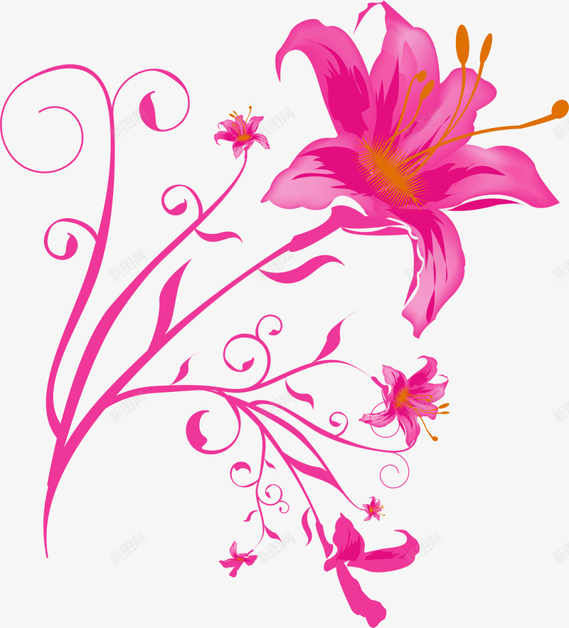 紫色清新鲜花花朵png免抠素材_新图网 https://ixintu.com 免抠PNG 植物 清新 紫色 绽放 花朵 装饰图案 鲜花