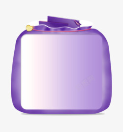 紫色口袋紫色边框高清图片