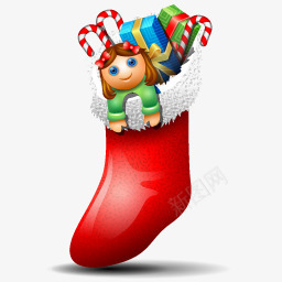 装满圣诞礼物的袜子图标png_新图网 https://ixintu.com 图标 圣诞礼物 袜子 装满