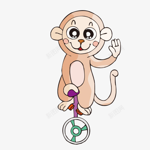 表演中的可爱猴子png免抠素材_新图网 https://ixintu.com 可爱 可爱猴子 猴子 表演的猴子