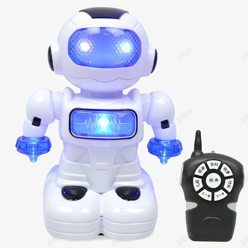 智能机器人早教机png免抠素材_新图网 https://ixintu.com 发光机器人 声控机器人 早教机 智能机器人