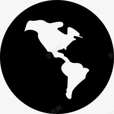 黑暗的地球标志国际商务图标图标