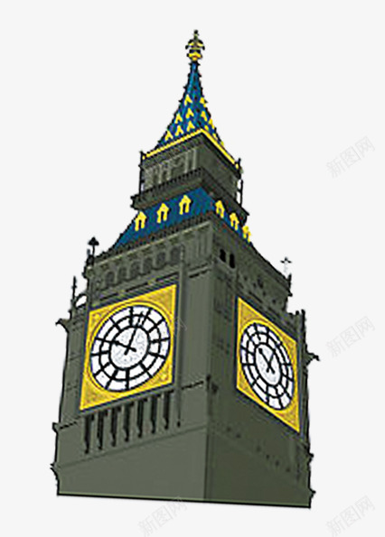 伊丽莎白塔png免抠素材_新图网 https://ixintu.com 哥特式 地标 大本钟 建筑 英国 著名