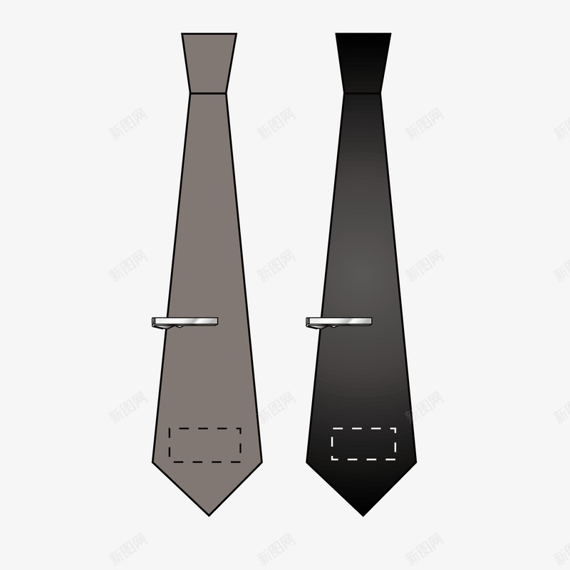 黑色质感商务领带png免抠素材_新图网 https://ixintu.com 商务 质感 领带 黑色