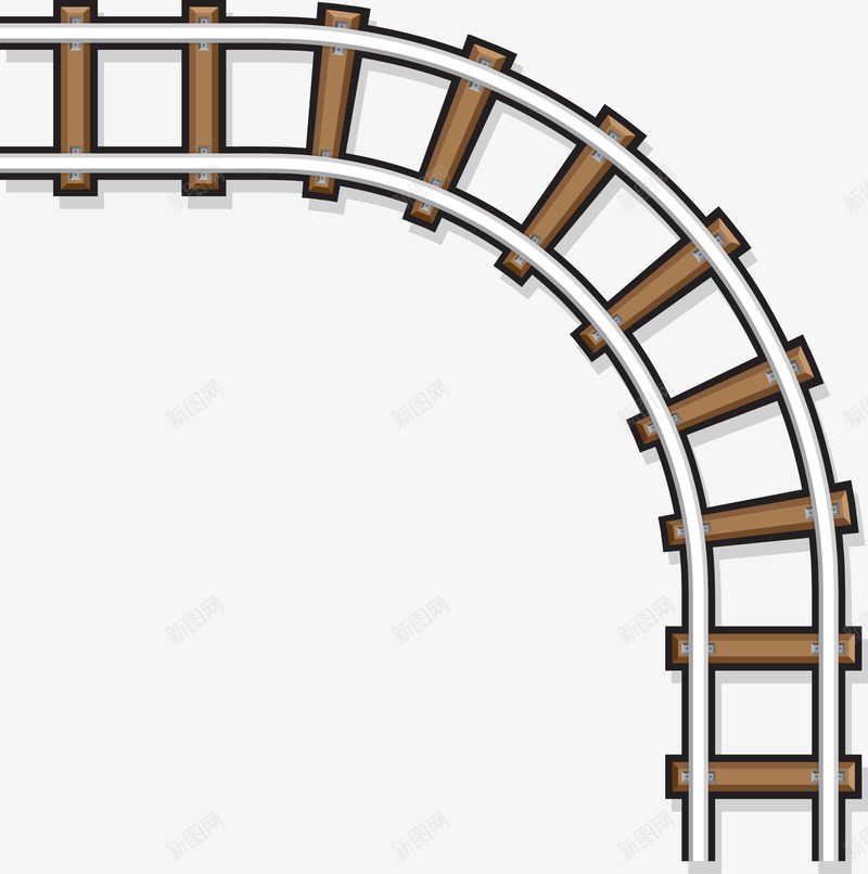 火车轨道png免抠素材_新图网 https://ixintu.com 动车轨道 手绘 枕木 火车轨道 火车轨道图 矢量轨道 轨道 轨道矢量图