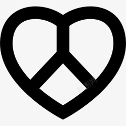 爱和平爱与和平的象征图标高清图片