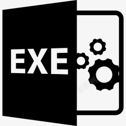 可执行exe可执行文件格式的接口符号图标高清图片