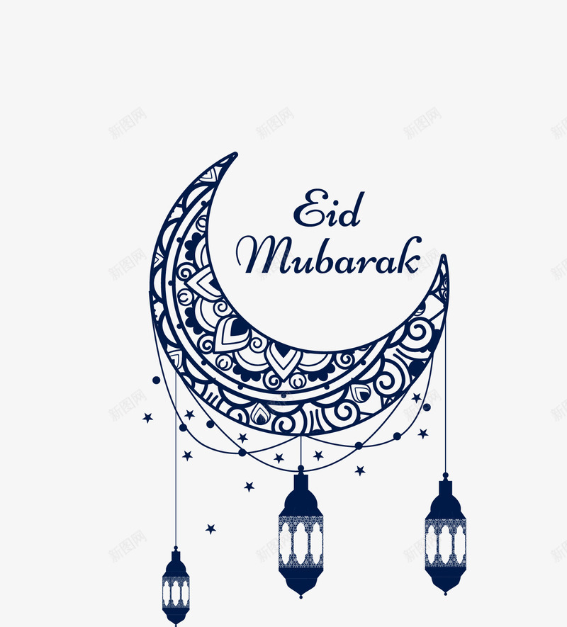 古尔邦节宰牲节矢量图eps免抠素材_新图网 https://ixintu.com 2017 Adha Eid Happy adha al eid fitr ul 矢量挂件 矢量图