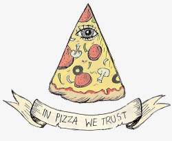 披萨里的眼睛素材