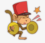 杂技团png免抠素材_新图网 https://ixintu.com 动物 杂技 杂技团 猴子 表演 马戏团