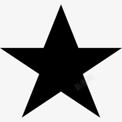 喜欢的象征最喜欢的黑色五角星象征图标高清图片