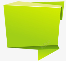 绿色对话框装饰素材