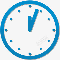 horloge时钟时间蓝色图标png_新图网 https://ixintu.com Horloge clock horloge time 时钟 时间 时间盘