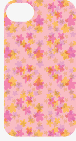 粉色花瓣样式手机壳素材