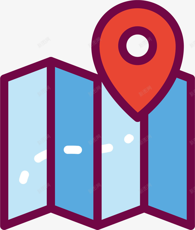 地图定位png免抠素材_新图网 https://ixintu.com 地图 手机定位 旅行线路 智能设备 精准定位