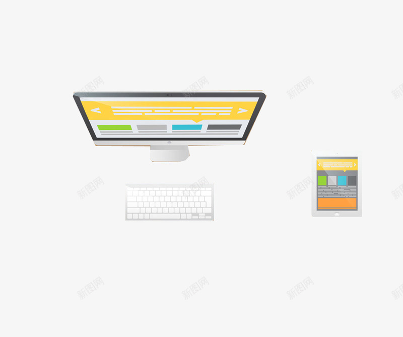 电脑键盘png免抠素材_新图网 https://ixintu.com 商务 平板 电脑 键盘