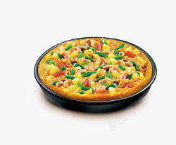 一盘披萨一盘美味披萨高清图片