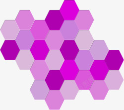 紫色蜂巢图形素材