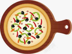 意式四件套盘子意式美食披萨矢量图高清图片