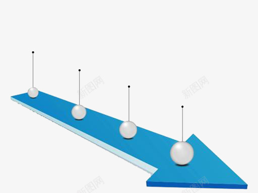 箭头png免抠素材_新图网 https://ixintu.com 方向 时间 时间轴 蓝色