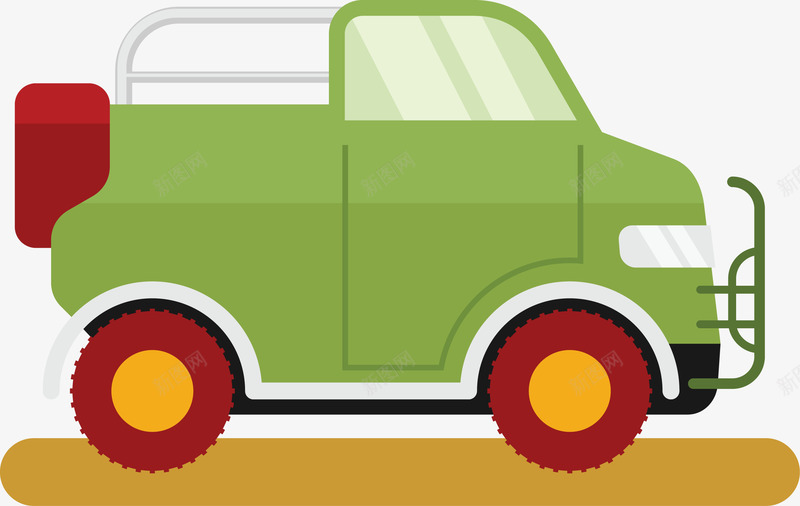 绿色大卡车png免抠素材_新图网 https://ixintu.com 大卡车 矢量卡车 矢量货车 绿色 绿色卡车 绿色火车 货车