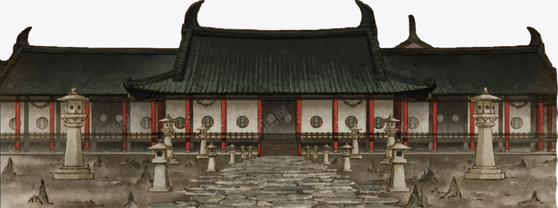 古代建筑png免抠素材_新图网 https://ixintu.com 中国风 房产 遗迹