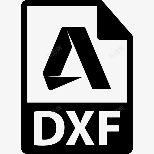 DXF文件格式符号图标png_新图网 https://ixintu.com DXF文件 DXF文件格式 DXF格式 DXF的象征 接口