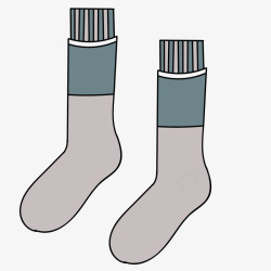手绘长筒袜PNG手绘卡通袜子高清图片