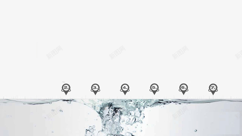 水元素系列PPT模板png免抠素材_新图网 https://ixintu.com PPT元素 PPT模板 PPT背景 创意 水