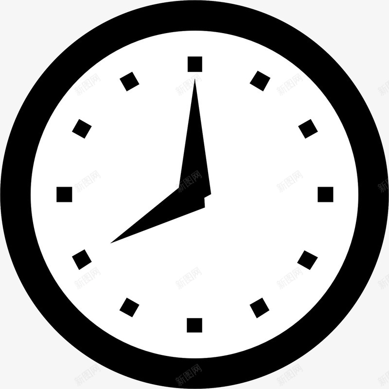 转动的时钟png免抠素材_新图网 https://ixintu.com 时钟 时间 转动 黑色