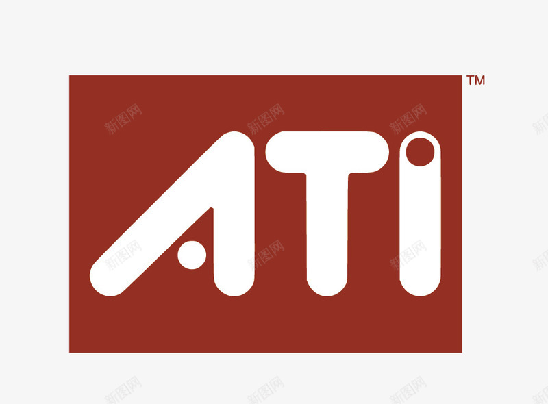 ATI图标png_新图网 https://ixintu.com ATI logo 显卡品牌 矢量标志