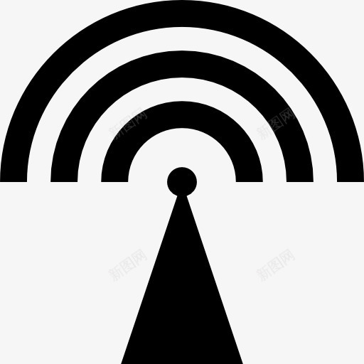 信号塔的象征图标png_新图网 https://ixintu.com 信号 基本图标 塔 标志 界面 符号