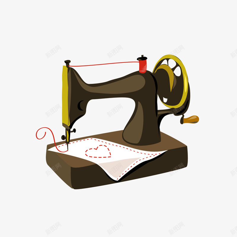 手绘手工缝纫机png免抠素材_新图网 https://ixintu.com png免抠图 创意 制作 卡通 手工 手绘 时尚 机器 缝纫机