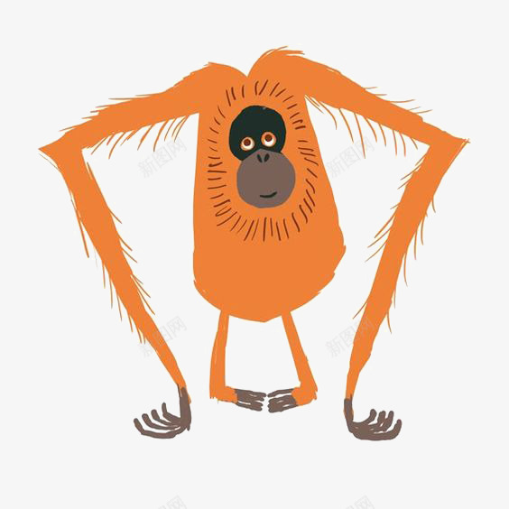 猴子png免抠素材_新图网 https://ixintu.com 动物 卡通猴子 小猴子 手绘猴子 水彩 猩猩