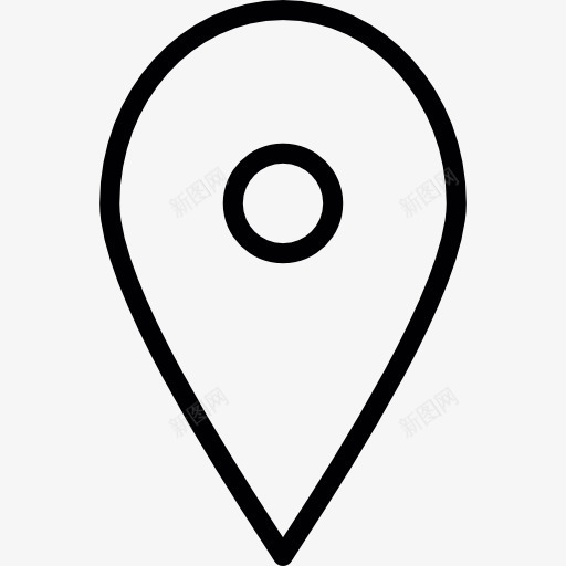 地图符号象征的iOS7图标png_新图网 https://ixintu.com 占位符 地图 地图指针 指针 接口 针