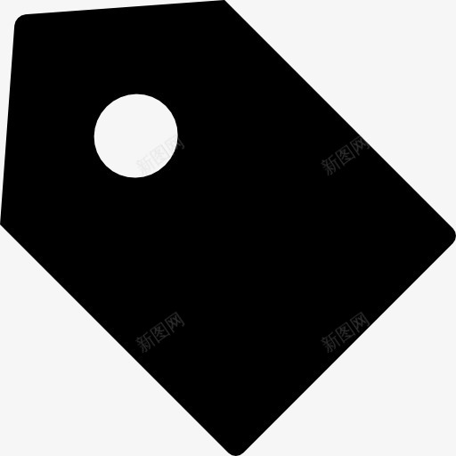 标签的黑色工具符号图标png_新图网 https://ixintu.com 商业 工具 标签 界面 符号 缪图标 黑
