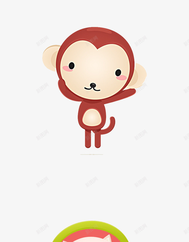 卡通小猴子png免抠素材_新图网 https://ixintu.com 儿童插画 卡通 卡通元素 小猴子 故事插画