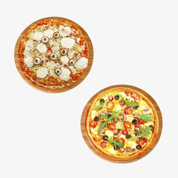 两个披萨素材