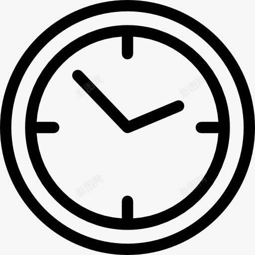 墙上的时钟图标png_新图网 https://ixintu.com 圆形时钟 定时器 工具和器具 挂钟 时钟 时间 等待