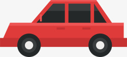小型高尔夫球车红色小型奔驰矢量图高清图片